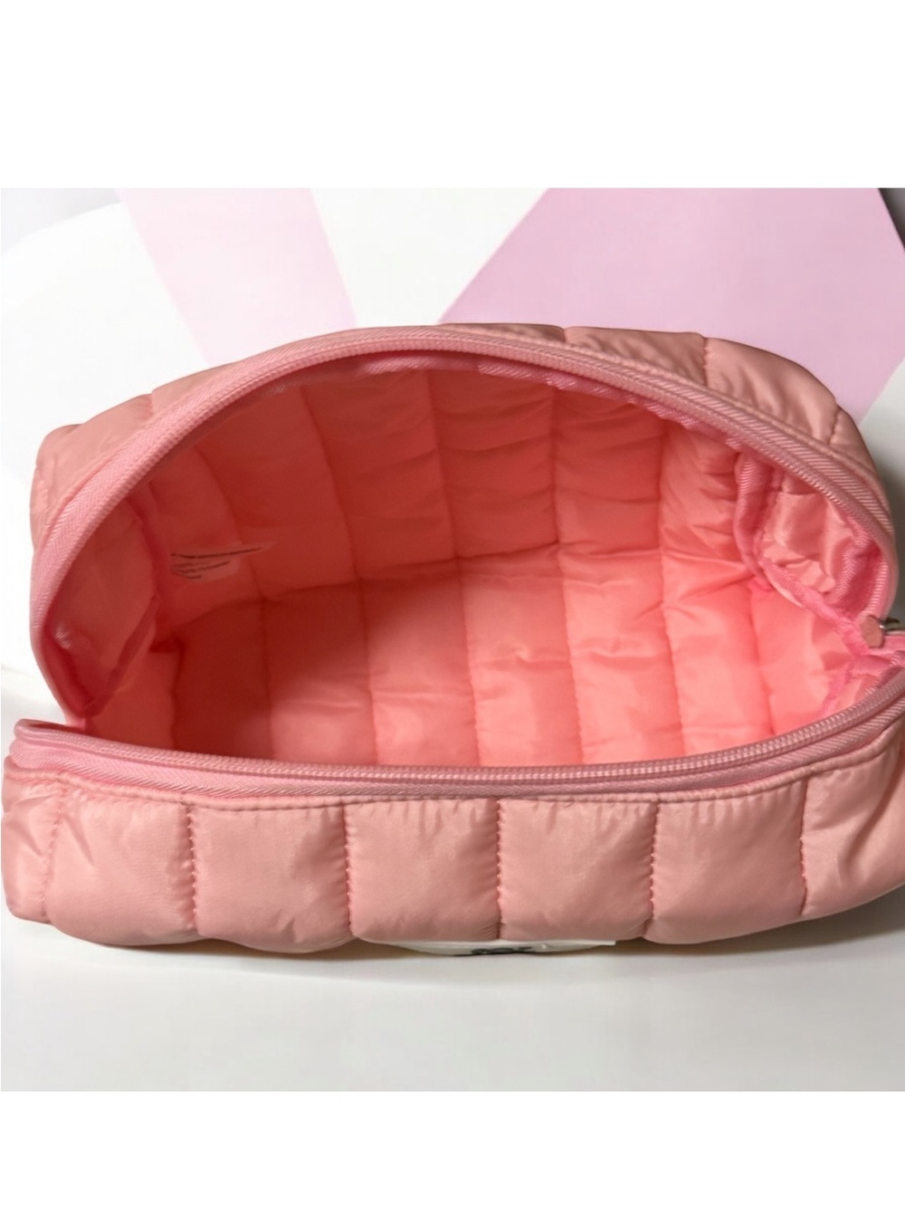 Sol de Janeiro Pink Quilted Travel Cosmetic Bag - Picture 2 of 3